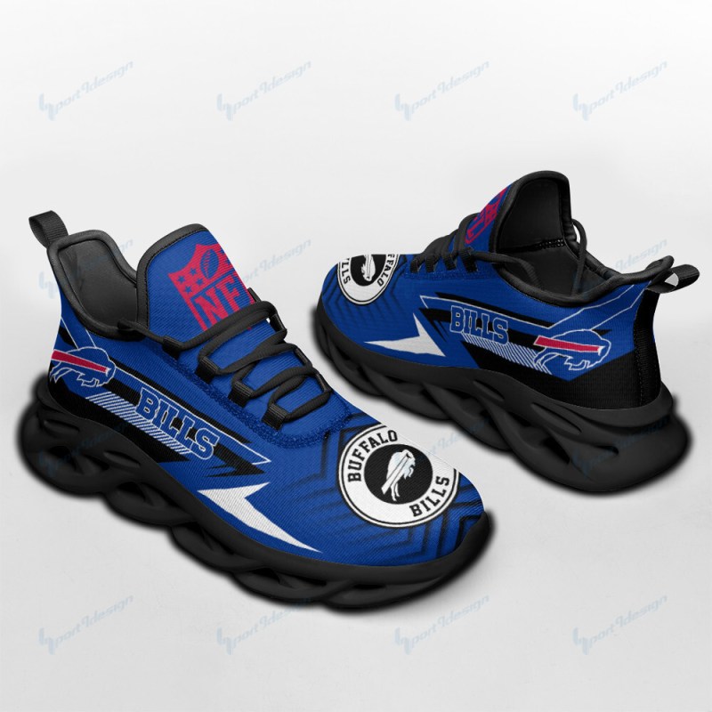 Buffalo Bills Yezy Running Sneakers Side View