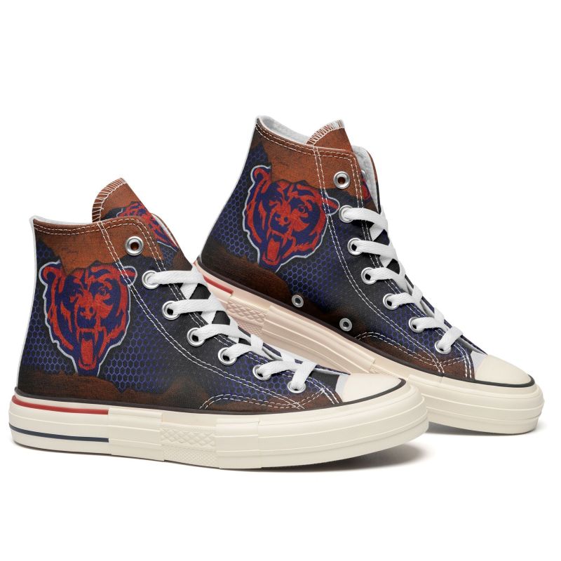 Chicago Bears New High Top Canvas Shoes