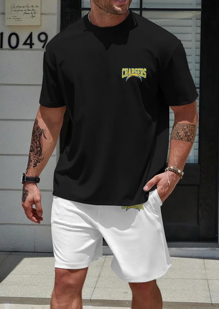 Los Angeles Chargers T-shirt and Shorts 2