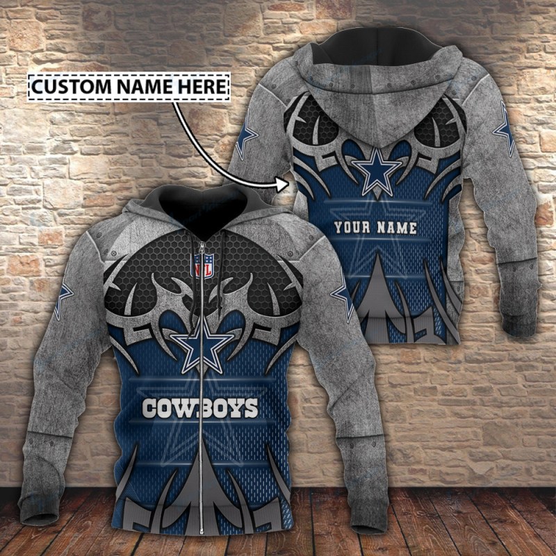 Dallas Cowboys Personalized Hoodie - Custom NFL Fan Gear