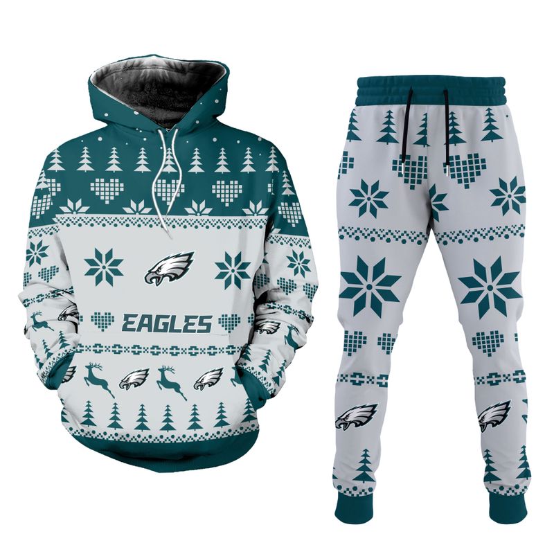 Philadelphia Eagles Christmas Patterns Hoodie