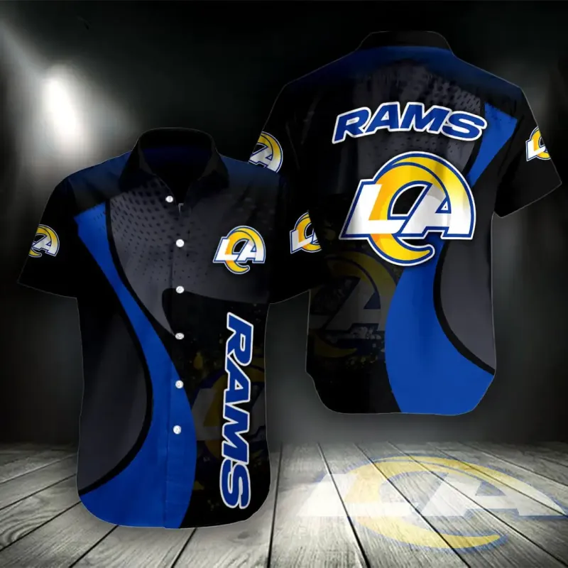 Sizing Chart for Los Angeles Rams Button Shirt BG934