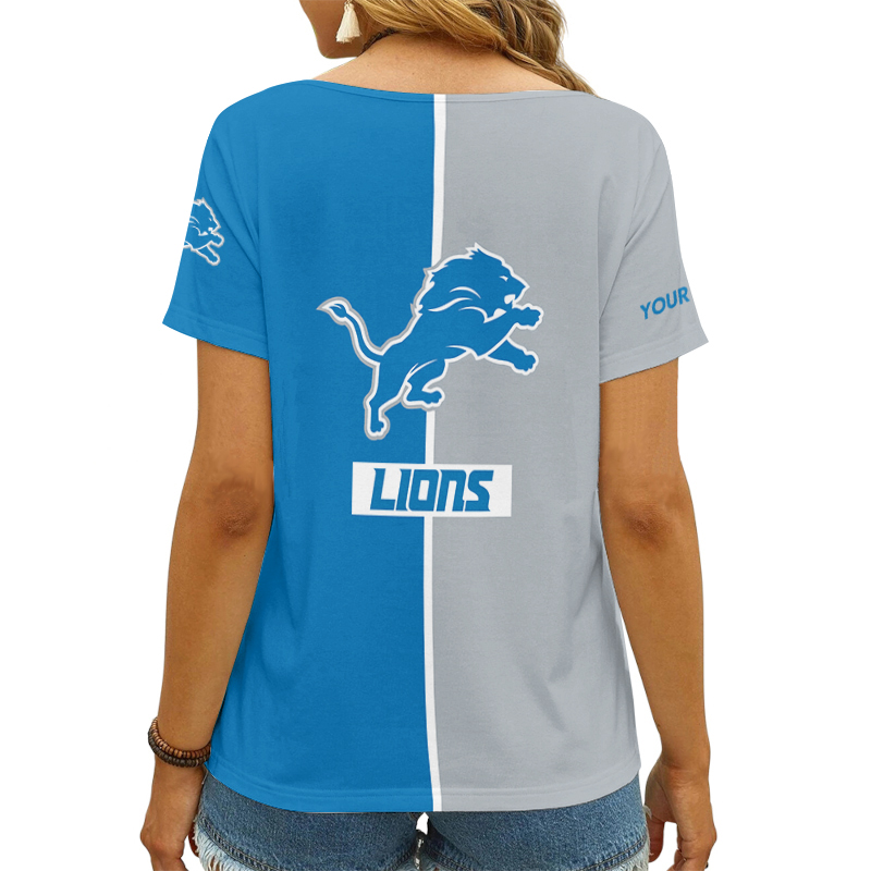 Detroit Lions Women's Custom T-shirt
