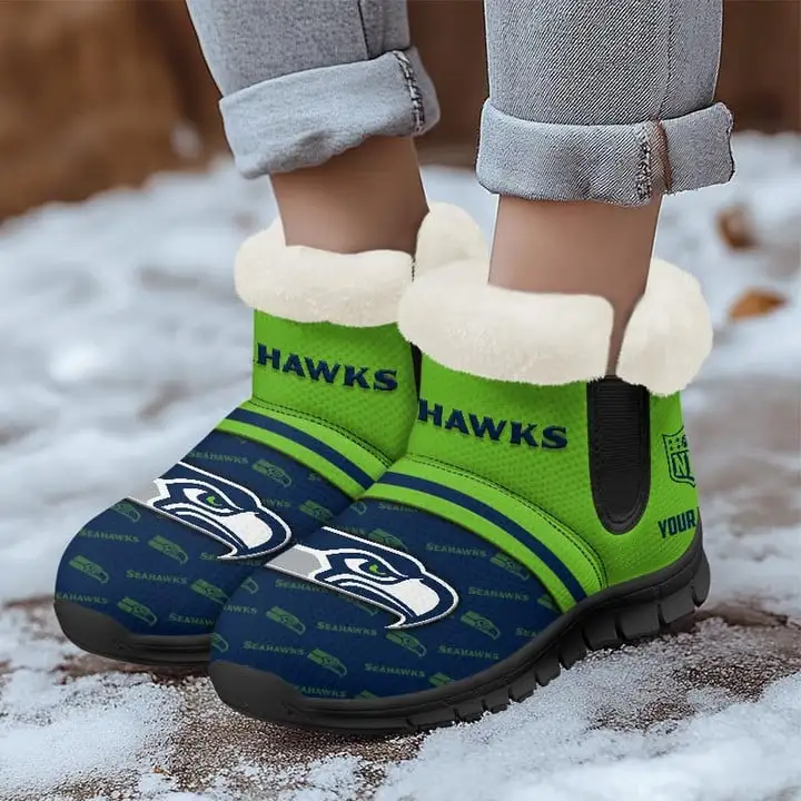 Seattle Seahawks Comfy Winter Snow Boots