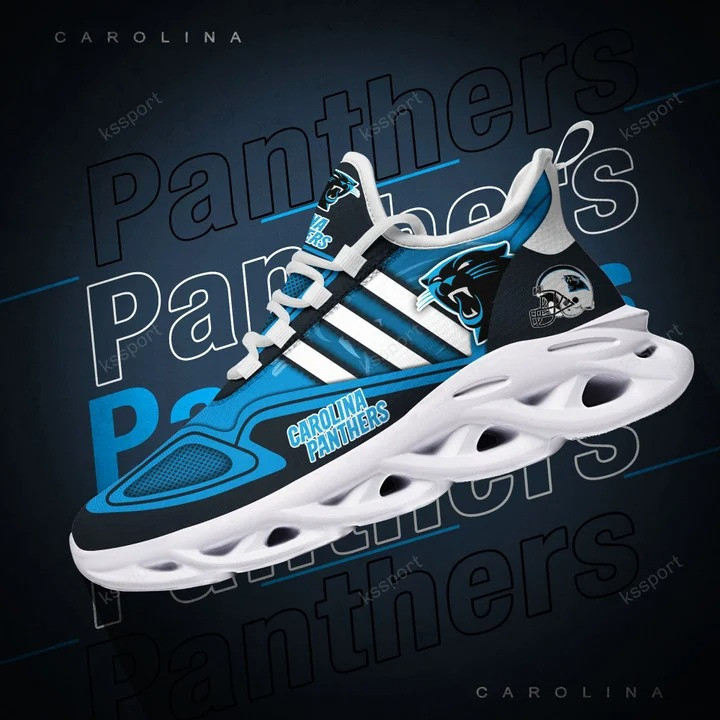 Carolina Panthers Yezy Running Sneakers