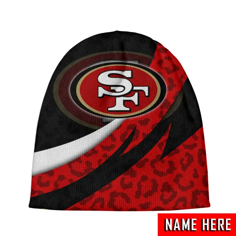San Francisco 49ers Beanie Close-Up