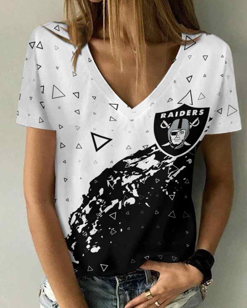 Las Vegas Raiders Women's V-Neck T-Shirt