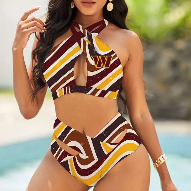 Washington Commanders Women's 2PCS Bikini Swimsuit