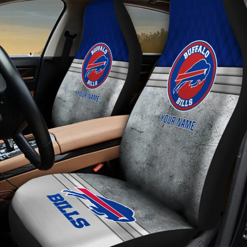 Buffalo Bills Car Seat Cover Mockup 1