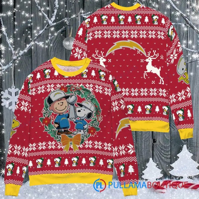 Los Angeles Chargers Ugly Christmas Sweater 1