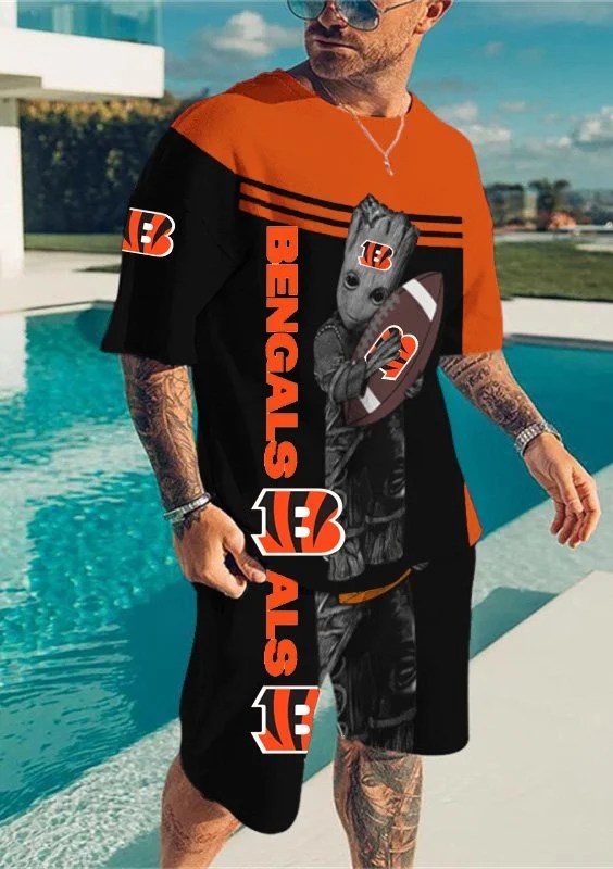 Cincinnati Bengals T-Shirt and Shorts AZTS262
