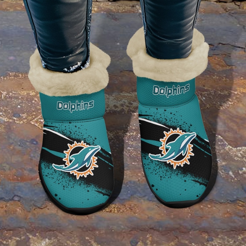 Miami Dolphins Comfy Winter Snow Boots 2