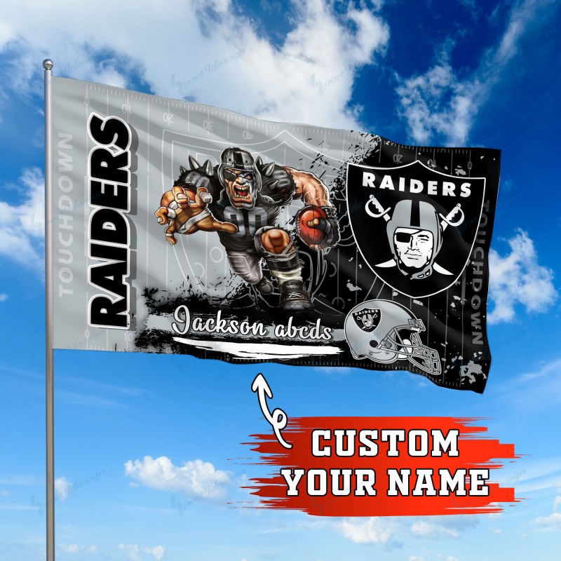 Las Vegas Raiders Personalized Flag