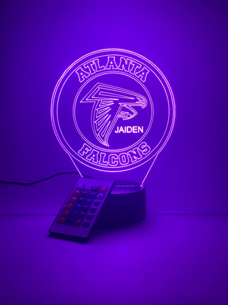 Atlanta Falcons Personalized 3D Lamp