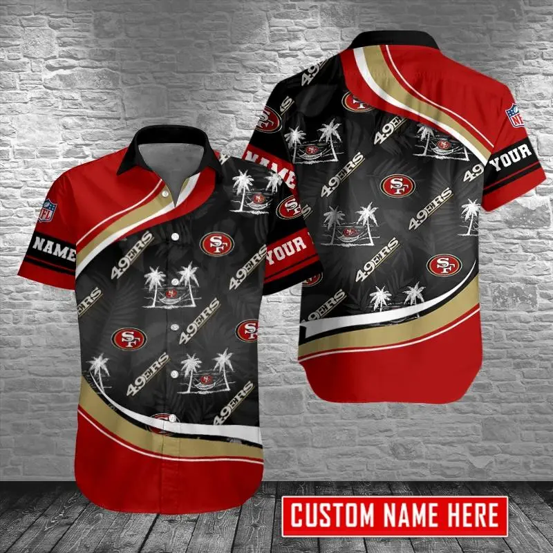 San Francisco 49ers Personalized Button Shirt
