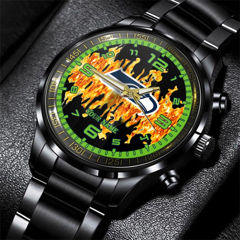 Stylish Seattle Seahawks Black Watch