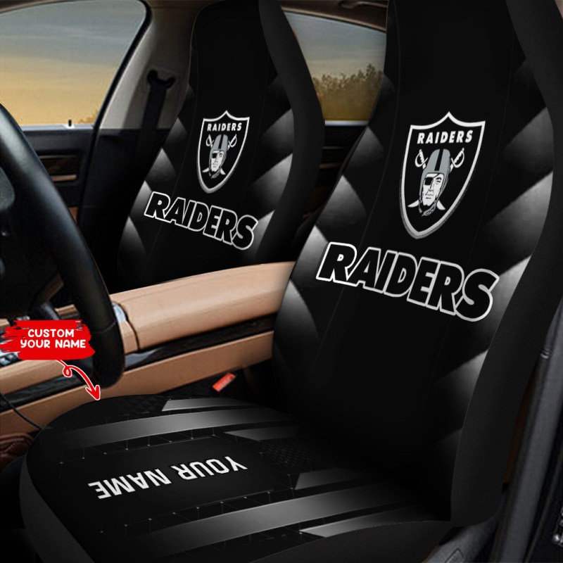Las Vegas Raiders Personalized Car Seat Covers