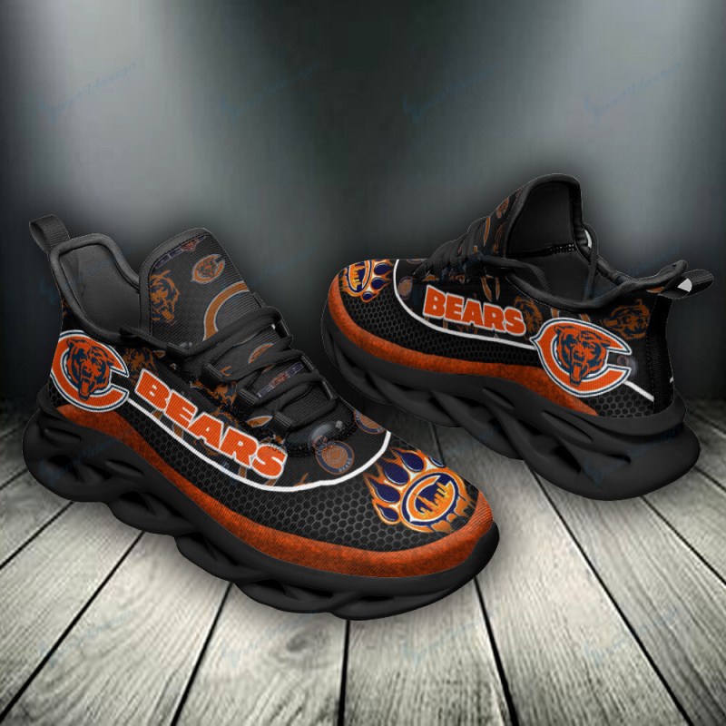 Chicago Bears Yezy Running Sneakers Top View
