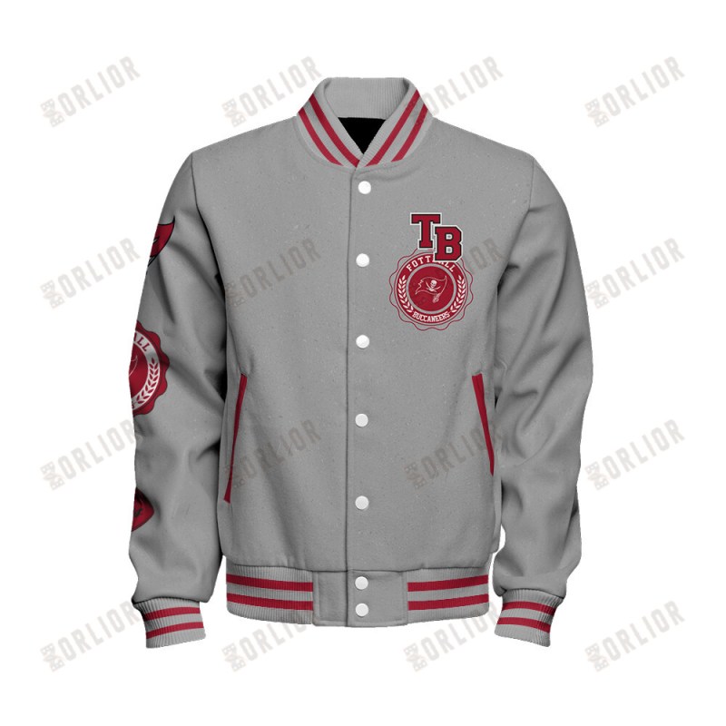 Tampa Bay Buccaneers Varsity Jacket Back View