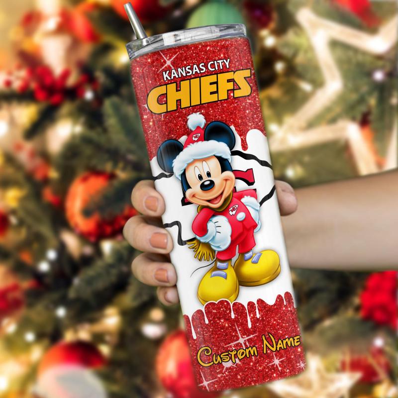 Kansas City Chiefs Glitter Tumbler