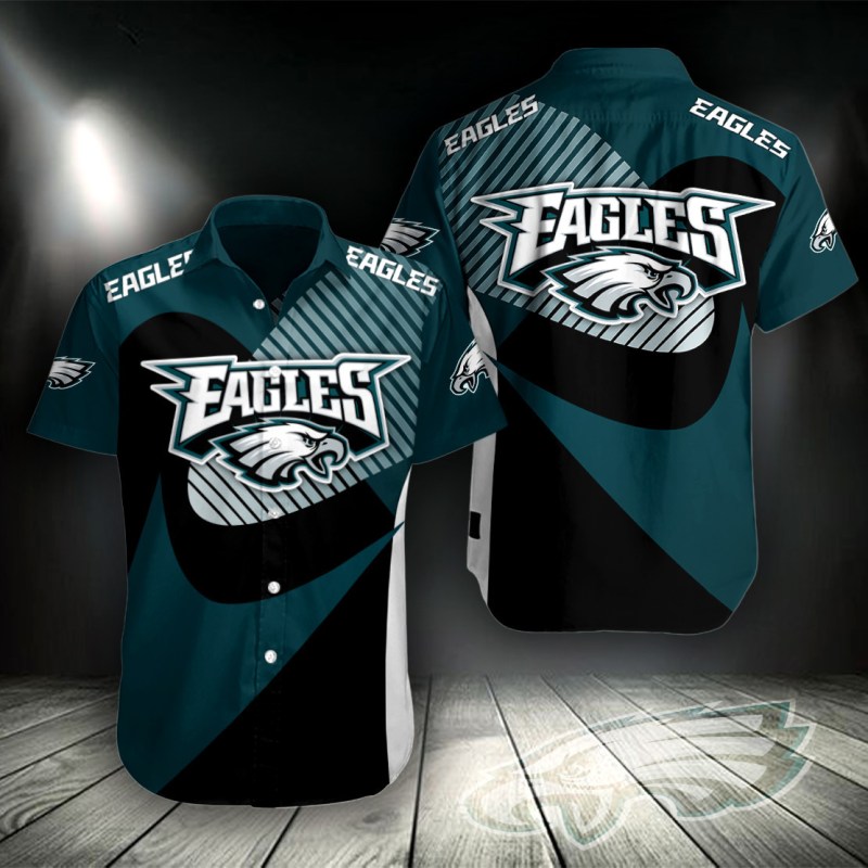 Sizing Chart for Philadelphia Eagles Button Shirt BG765