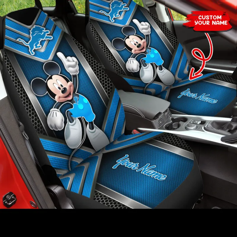Detroit Lions Personalized Car Seat Covers