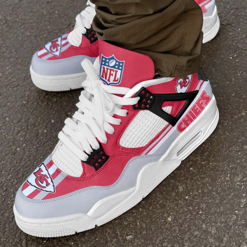 Kansas City Chiefs AJ4 Sneakers Detailed Design