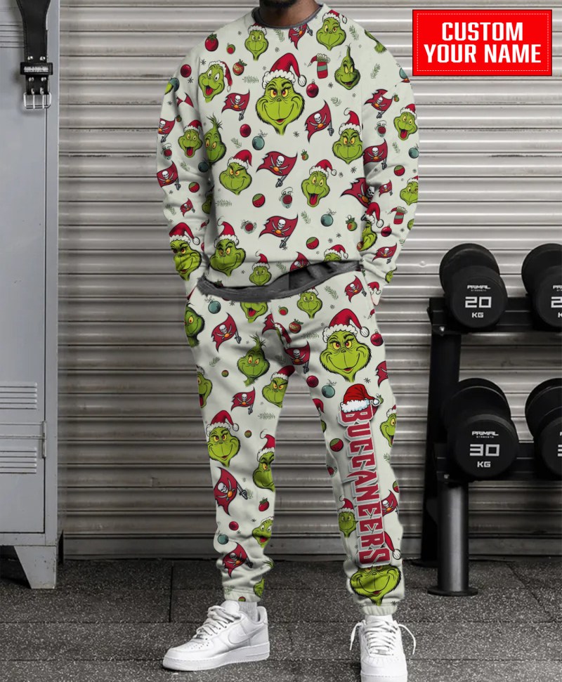 Tampa Bay Buccaneers Christmas Sweatsuit - Front View