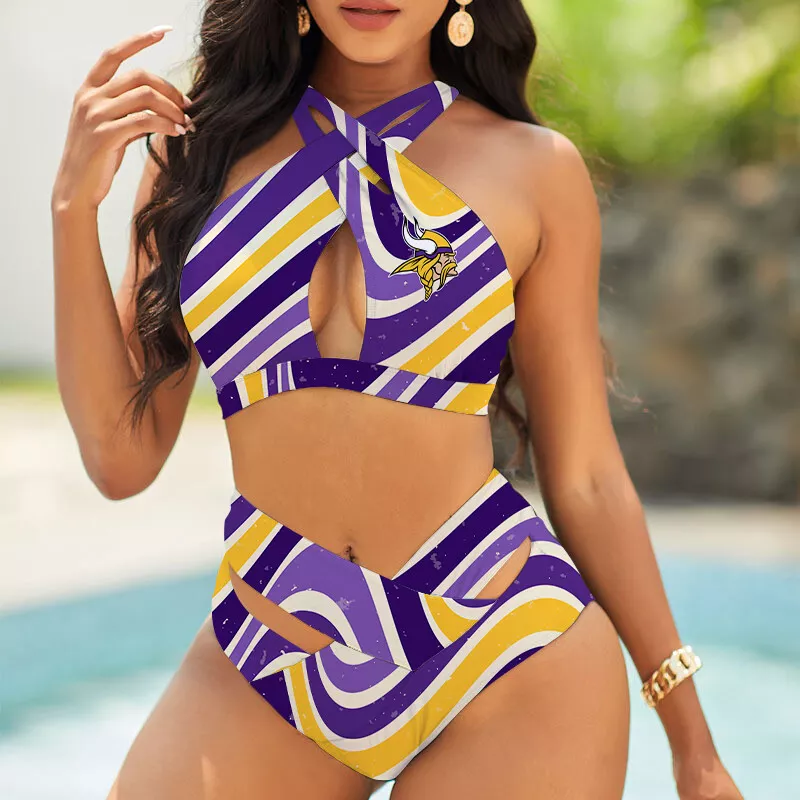 Minnesota Vikings Women's 2PCS Bikini Swimsuit