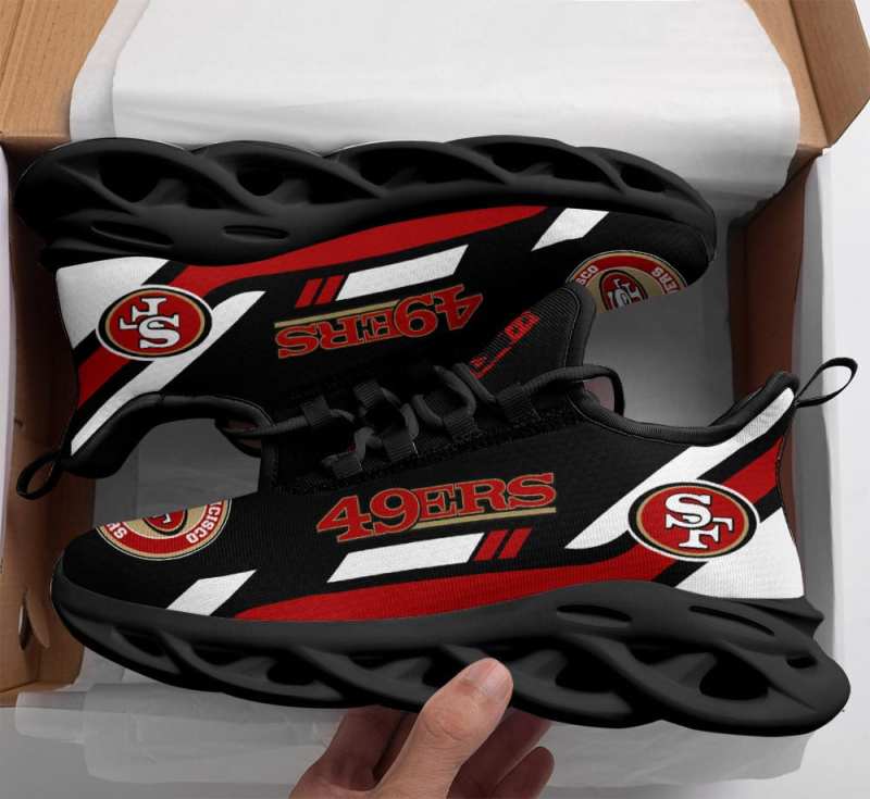 Personalized Yezy Running Sneakers for 49ers Fans