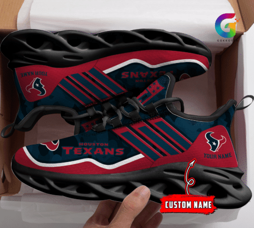 Houston Texans Personalized Yezy Running Sneakers