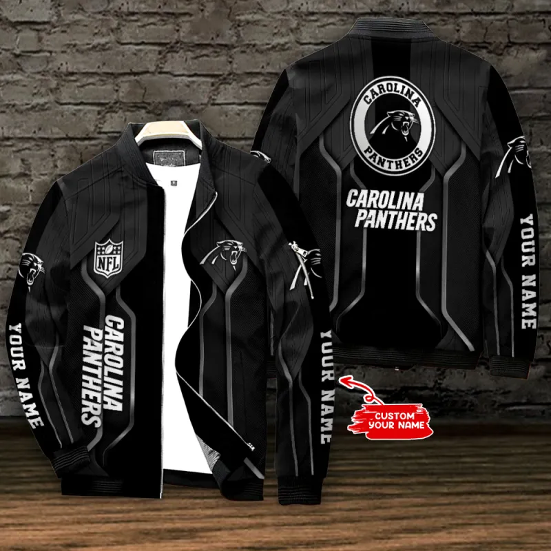 Carolina Panthers Personalized Bomber Jacket