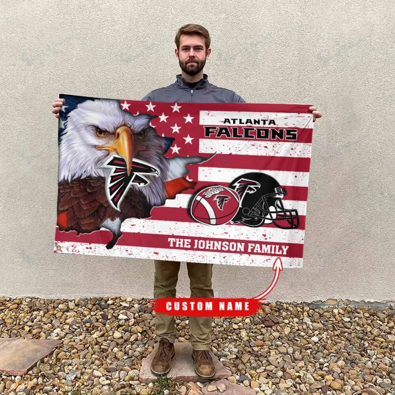 Personalized Atlanta Falcons Flag