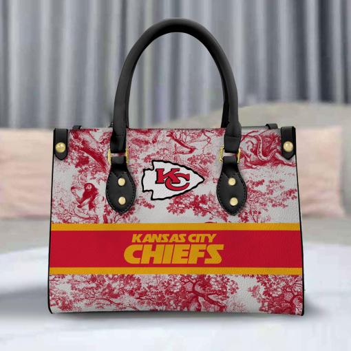 Kansas City Chiefs Leather Hand Bag Front View