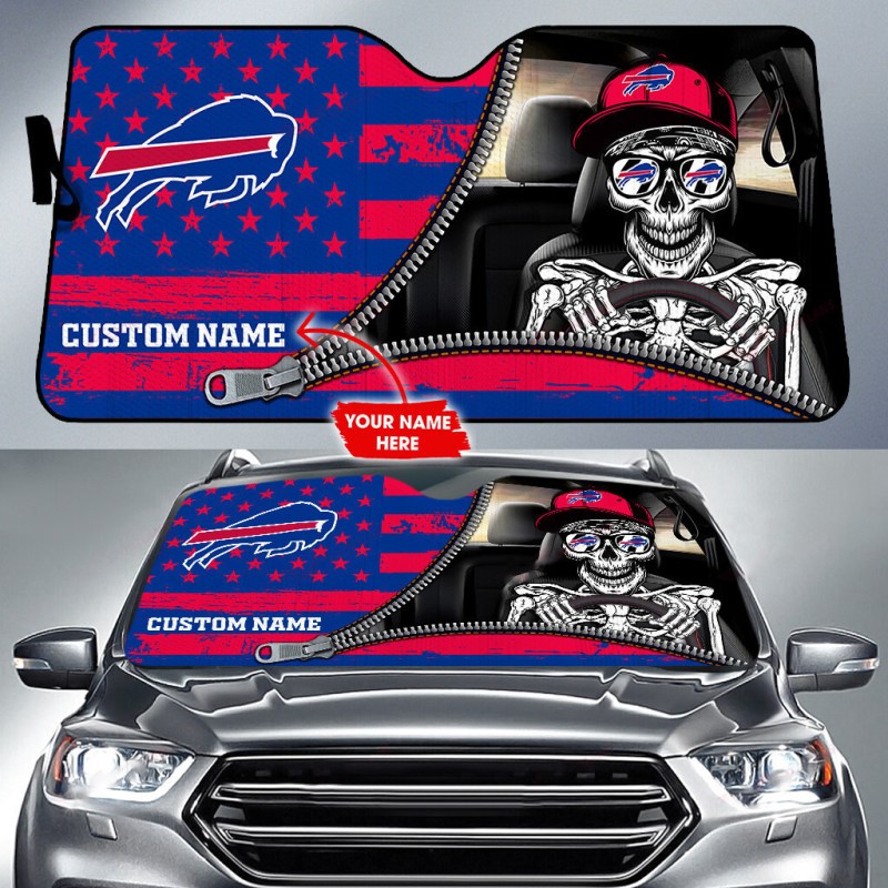 Buffalo Bills Personalized Auto Sun Shade