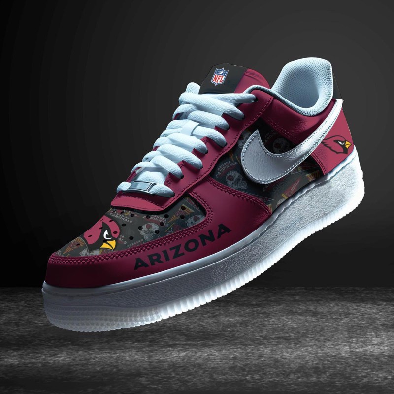 Arizona Cardinals Personalized AF1-1 Logo Pattern Sneakers
