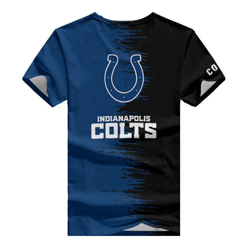 Indianapolis Colts Summer V-Neck Women T-Shirt Side View