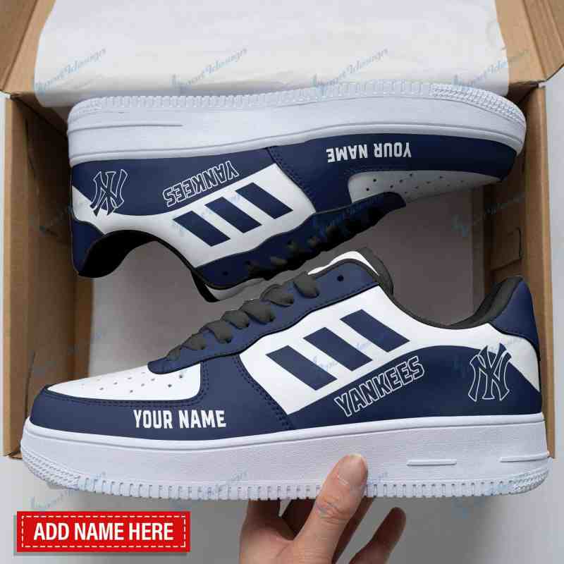 New York Yankees AF1 Shoes Close-Up