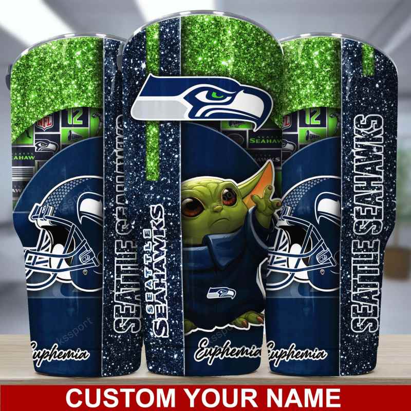 Seattle Seahawks Personalized Tumbler Design
