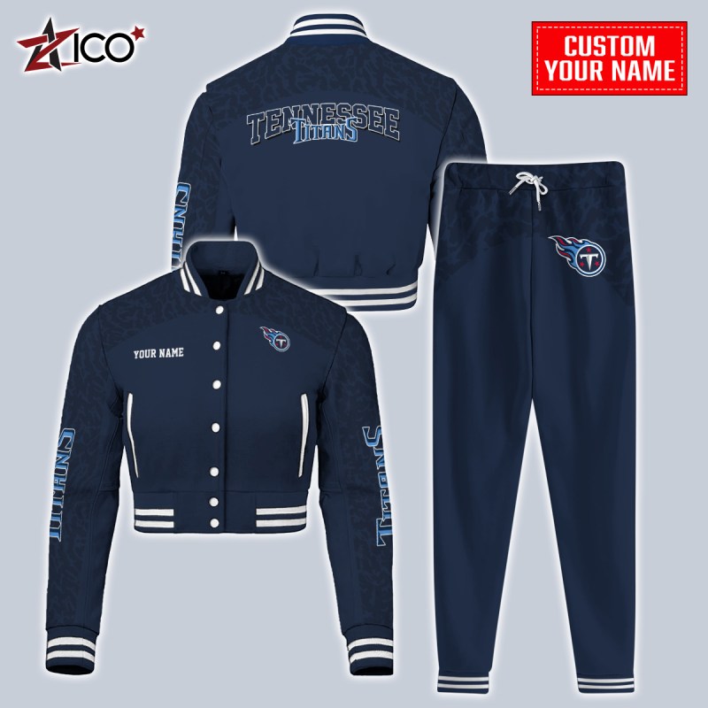 Tennessee Titans Varsity Jacket and Sweatpants - Image 2