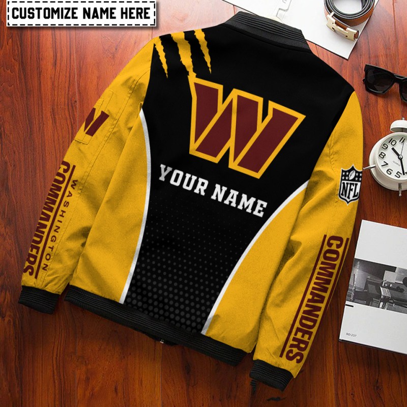 Washington Commanders Bomber Jacket - Side View