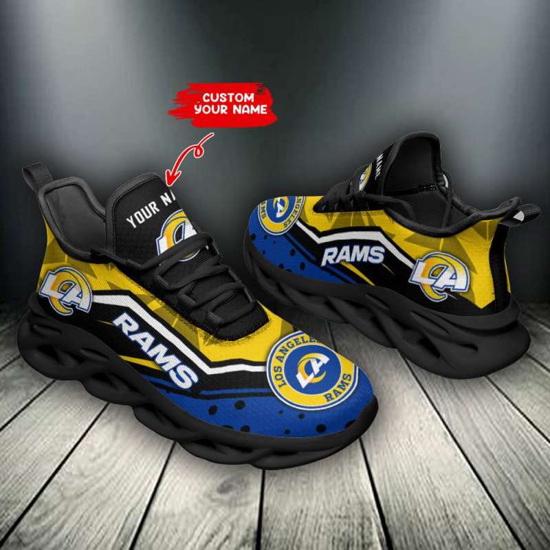 Los Angeles Rams Personalized Yezy Running Sneakers