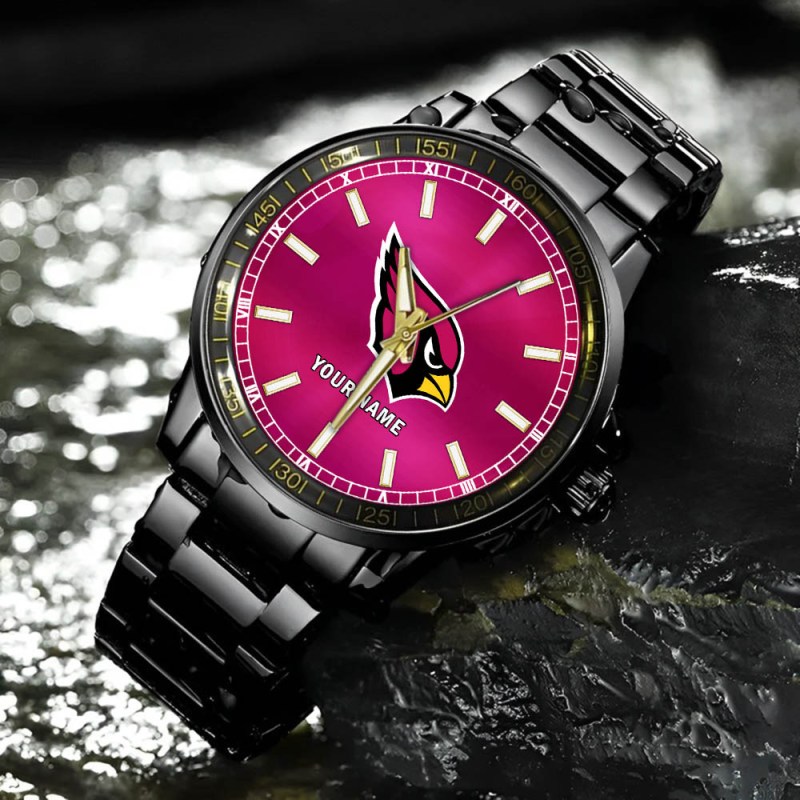 Arizona Cardinals Black Fashion Watch