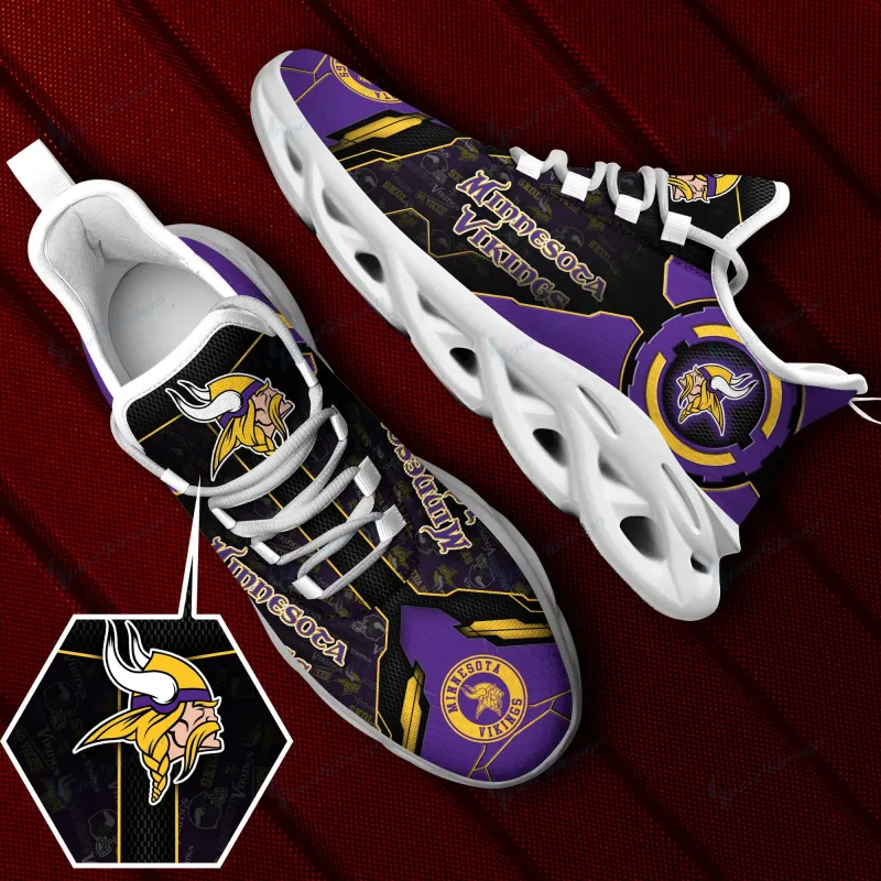 Minnesota Vikings Yezy Running Sneakers