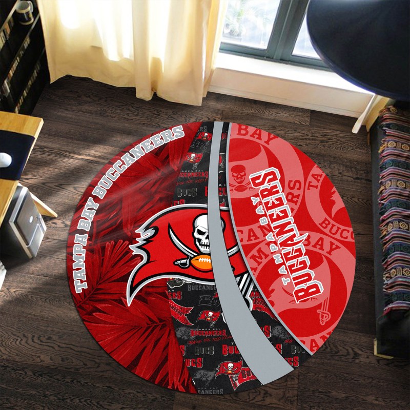 Tampa Bay Buccaneers Round Rug Image 2