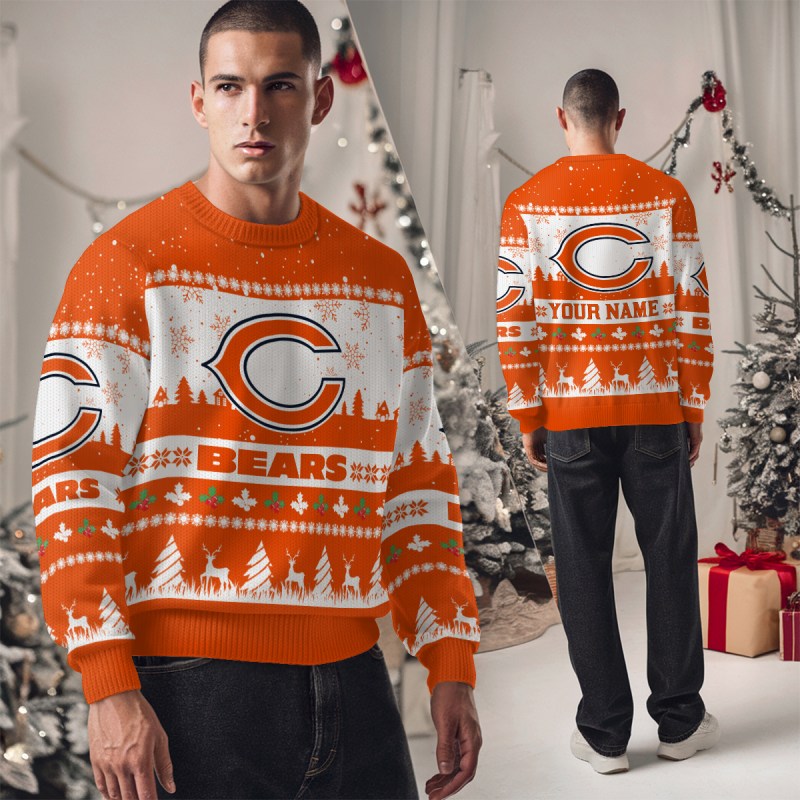 Chicago Bears Ugly Christmas Sweater - MK Studio