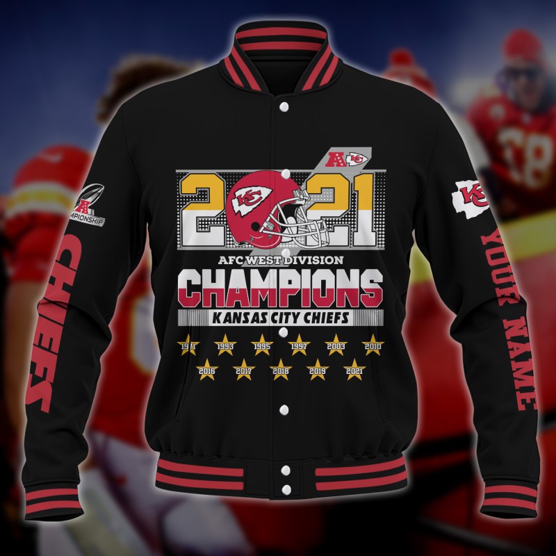 Kansas City Chiefs Baseball Jacket Back