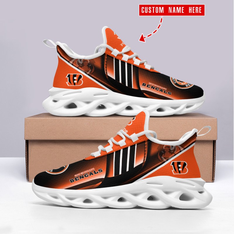 Cincinnati Bengals Yezy Sneakers Side View