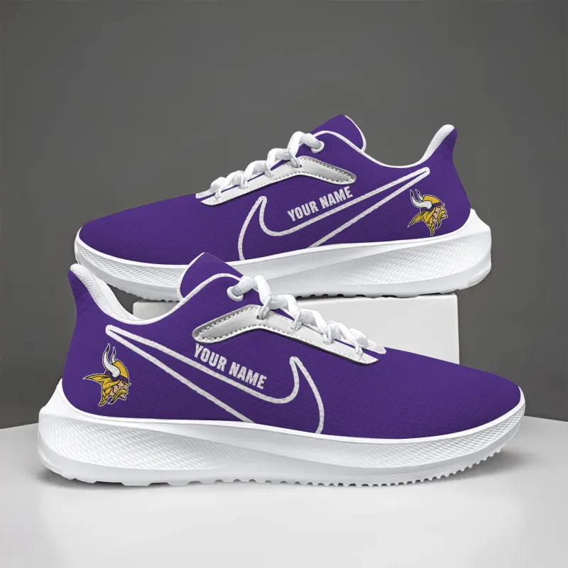 Minnesota Vikings Lightweight Patch Decor Running Shoes