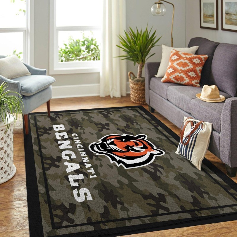 Cincinnati Bengals Rectangle Rug 76